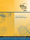 Doing Business 2012 (eBook): Doing Business in a More Transparent World